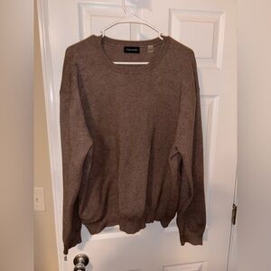 Tahari Cashmere Blend Sweater - Brown, Size XXL